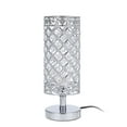 thumbnail image 1 of Tomshine Crystal Bedside Table Lamp, Desk Light UL-listed Decorative for Bedroom Living Dining Room Coffee Shop Bookcase Dresser, Silver, 1 of 6