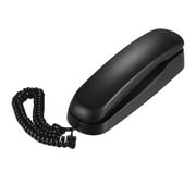 Tomshine Desktop Corded Landline Corded Phone Fixed Telephone Wall Mountable, Black