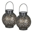 thumbnail image 1 of Tomshine Outdoor Solar Lantern Light Hollowed-out Design Decorative Metal Hanging LED Lights Sensitive Control Lamp IP44 Water Resistant for Patio Courtyard Balcony Garden 2pcs, 1 of 7