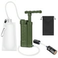 thumbnail image 1 of Tomshine Water Purification System for Survival - Lightweight Hand-Pump Portable Water Filter for Backpacking Hiking Camping Water Filtration,Army green, 1 of 7