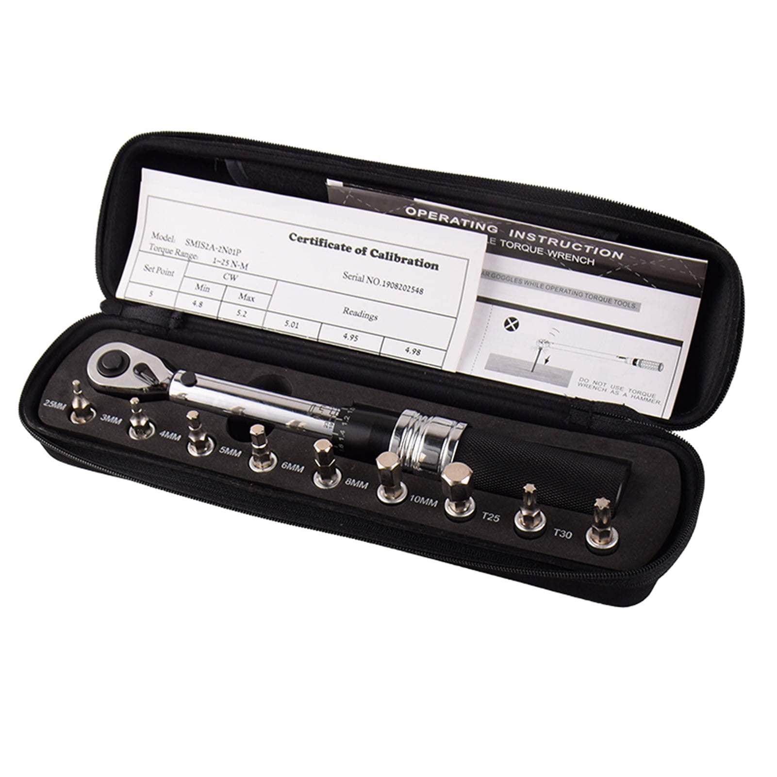 Tomshoo 14" DR 125Nm Adjustable Bike Torque Set Fixing Tools Kit Ratchet Mechanical Torque