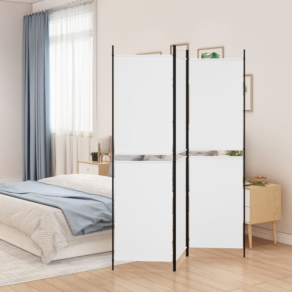 Tomshoo 3-Panel Room Divider White 59.1