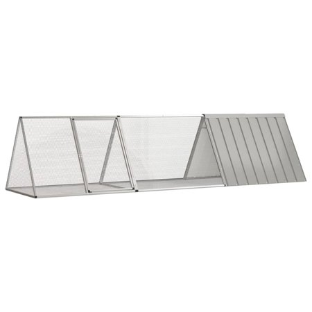 Tomshoo Cage Gray 119.1"x31.7"x28" Galvanized Steel