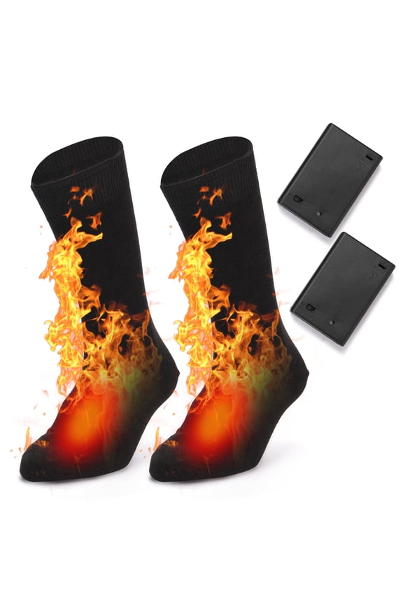 Tomshoo Electric Heated Socks Battery Powered Cold Weather Heat Socks,Without battery
