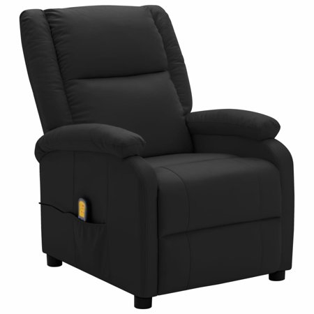 Tomshoo Massage Chair Black Faux Leather