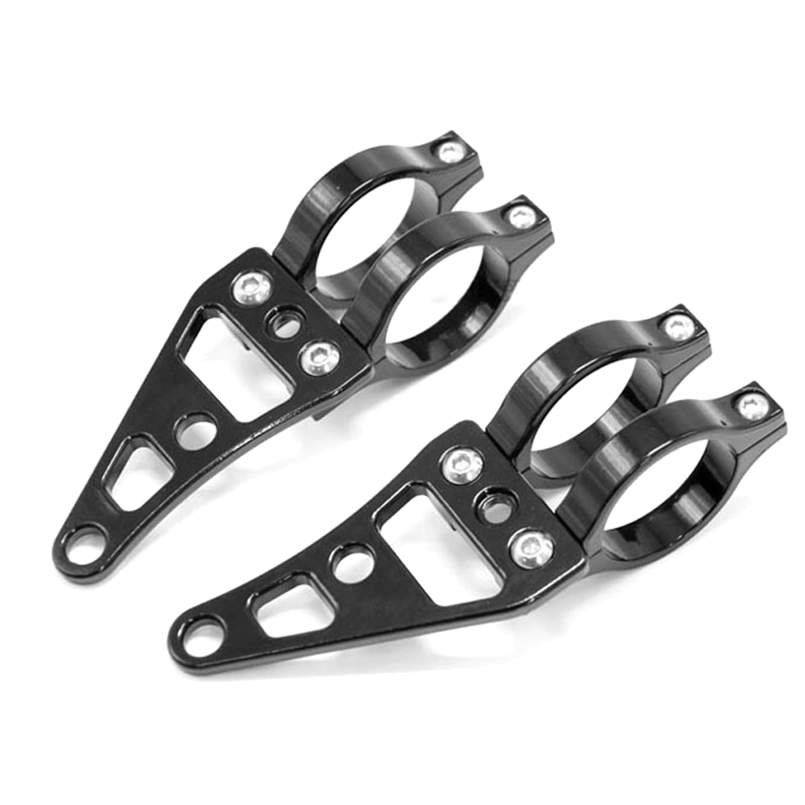 Tomshoo Motorcycle Headlight Mounts, Fork Clamp Bracket Holder, Mount Brackets for 39 41mm Head