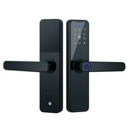 Tomshoo Smart Lock Fingerprint Lock Door Lock Keypad Door Lock with Handle Fingerprint Electronic Deadbolt Door Lock Smart Door Lock Compatible with APP