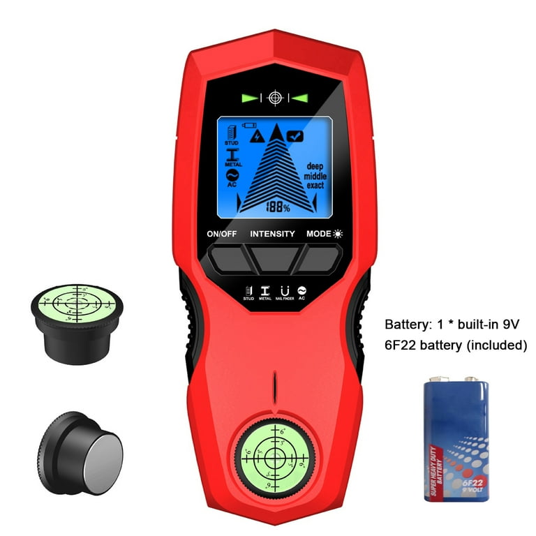 Stud Finder Wall Scanner - 5 in 1 Stud Detector with Intelligent  Microprocessor Chip and HD LCD