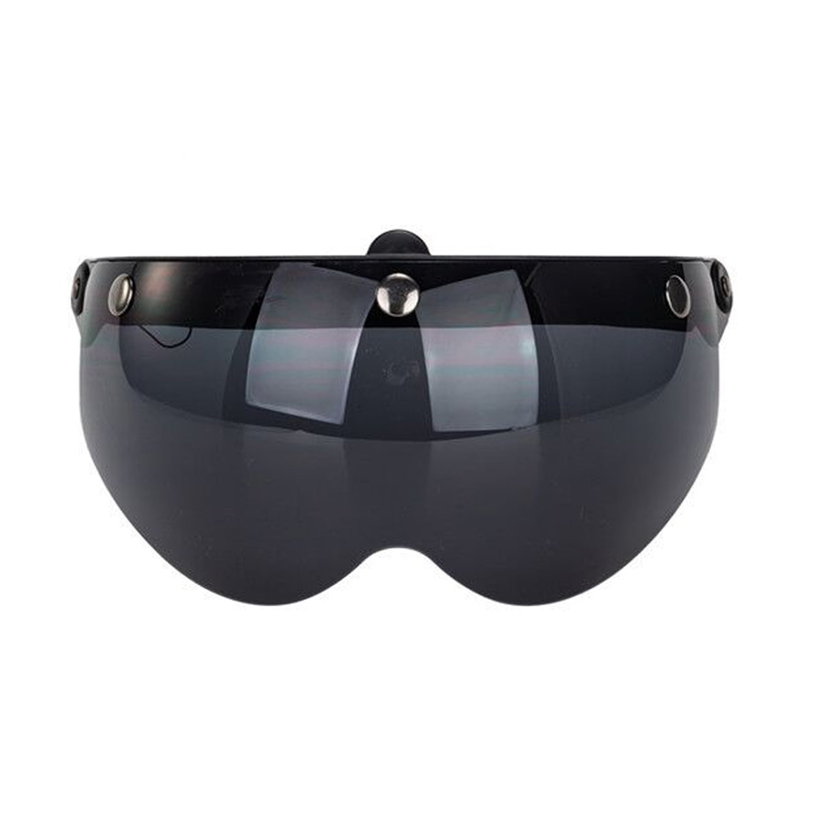 Tomshoo Windproof Motorcycle Visor, Universal 3 Snap Front Flip Lens for Helmet Sunglasses