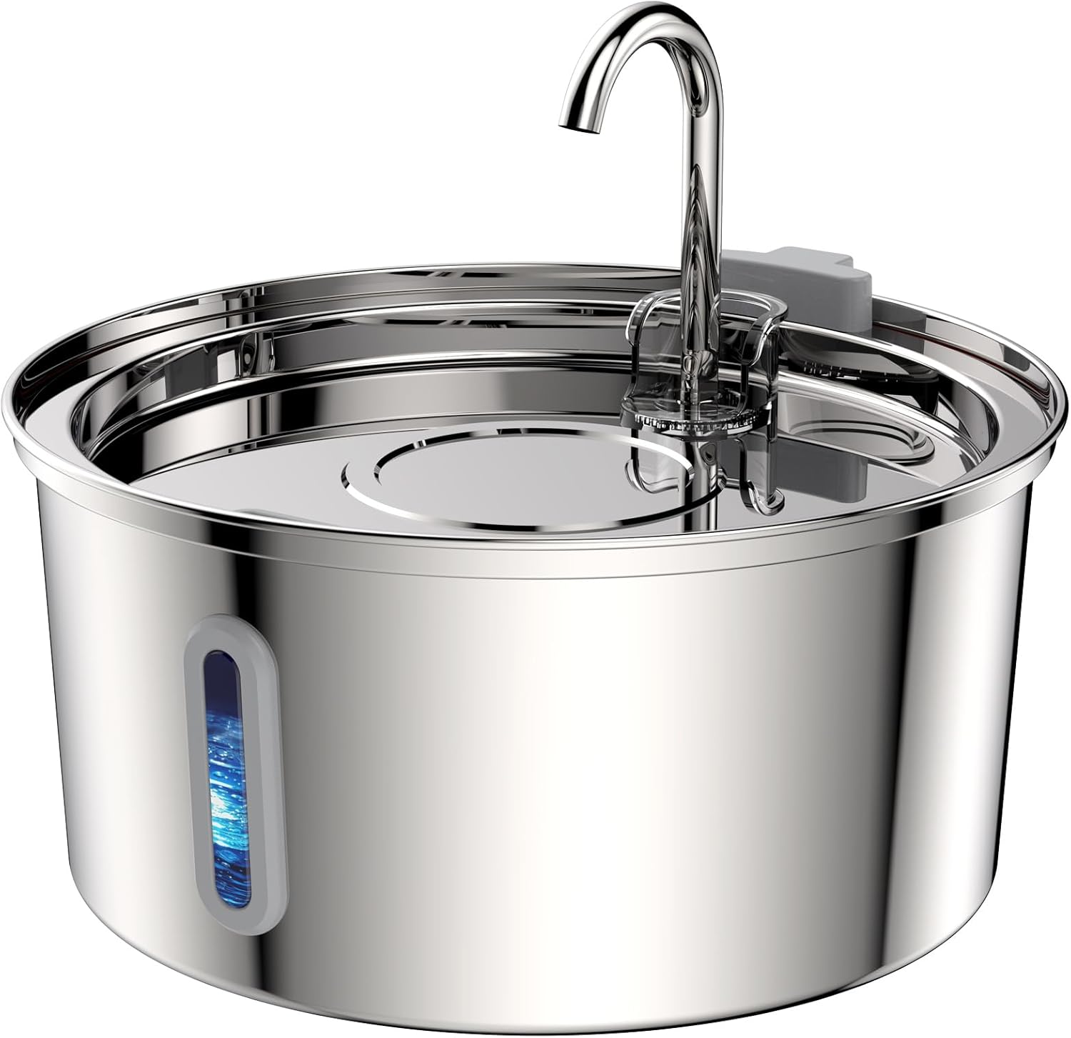 Tomxcute Cat Water Fountain,Stainless Steel Cat Fountain 3.2L/108oz