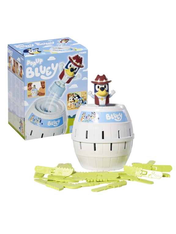 Tomy Pop up Bluey Family and Preschool Kids Board Game, 2 - 4 Players, Suitable for Boys & Girls Ages 4+