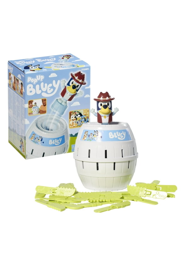 Tomy Pop up Bluey Family and Preschool Kids Board Game, 2 - 4 Players, Suitable for Boys & Girls Ages 4+