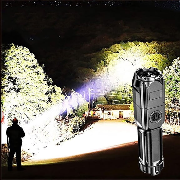 Ton 1pcs Portable Mini Rechargeable Torch 1200 Lumens 3 Modes USB Rechargeable Torch Mini Portable Light For Camping