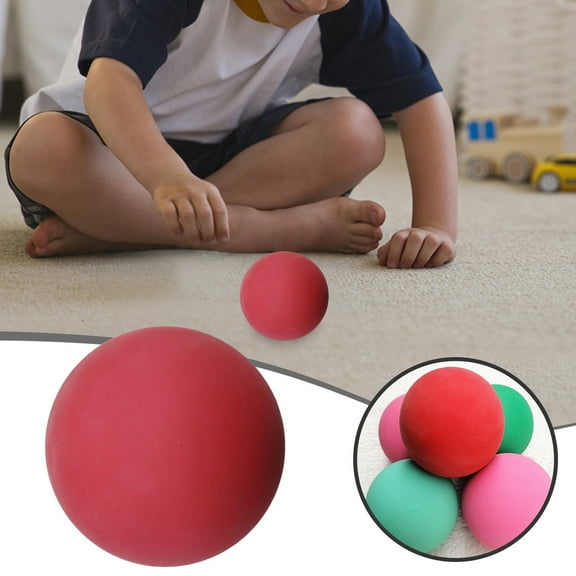 Ton Bounce Rubber Handballs for Recreational Handball, Stickball, Racquetball, Catch, Fetch, and Many More Games, 3.54-Inch, Random