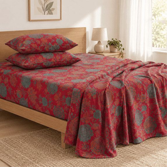 Ton Double Gauze King Sheets Set - Flbed Deep Pocket 4-piece ...