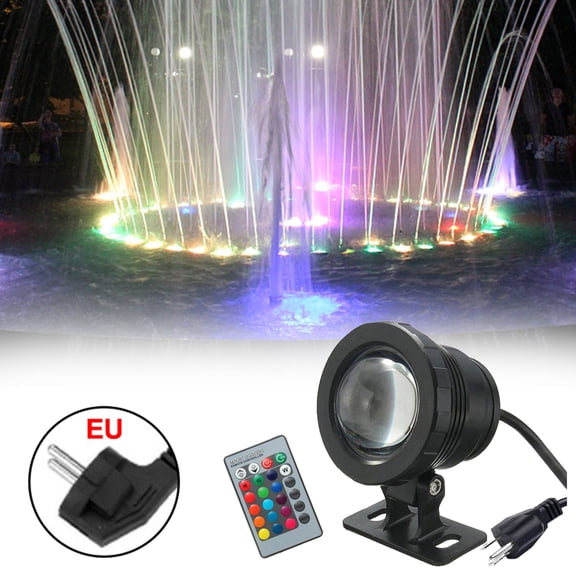 Ton LED Pool Lights for Inground Pools and Above Ground Pools, Powered Underwater LED Lights with Remote for Pool Pond Camping Bucket Decoration (1 Pack)