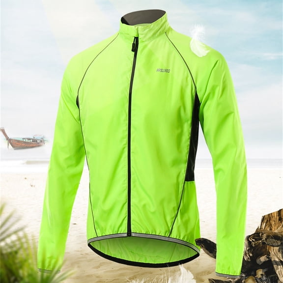 Ton Men's Full Zipper Long Sleeves Cycling Bicycles MTB Bike Shirt