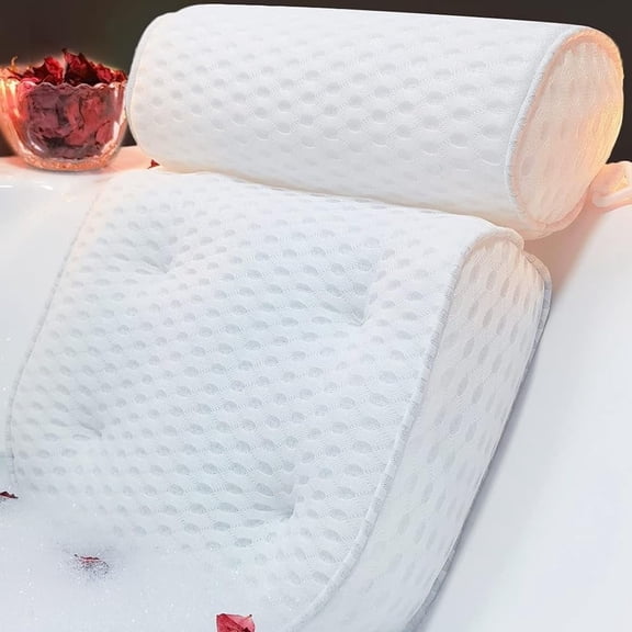 Tonatita 3D Mesh Bath Pillows, Neck and Back Support, Ultra-Soft