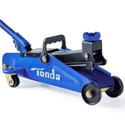 Tonda Floor Jack, Hydraulic Portable Car Jack, 2 Ton 3,800 lb Capacity, Blue
