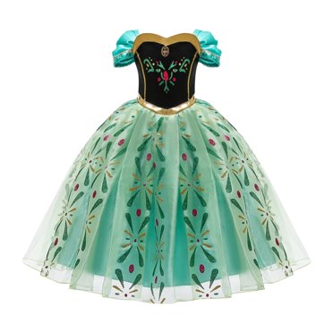 FM4U Anna Frozen Princess Dress Up Costume Set For Girls - Official Style, Fast Shipping