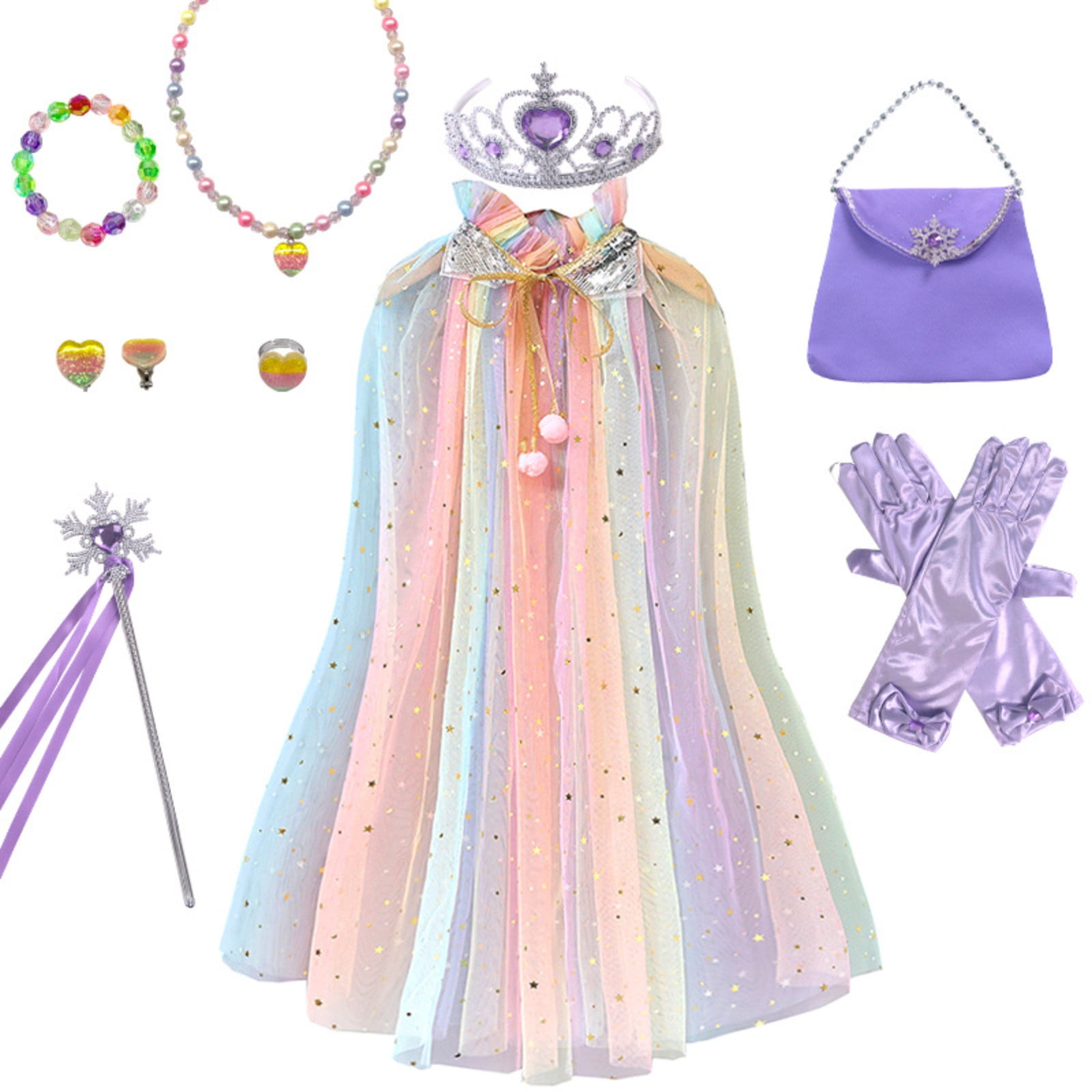 Toddler Girls Princess Dress - Halloween Costume & Birthday Party Outfit, Super Soft & Stretchy