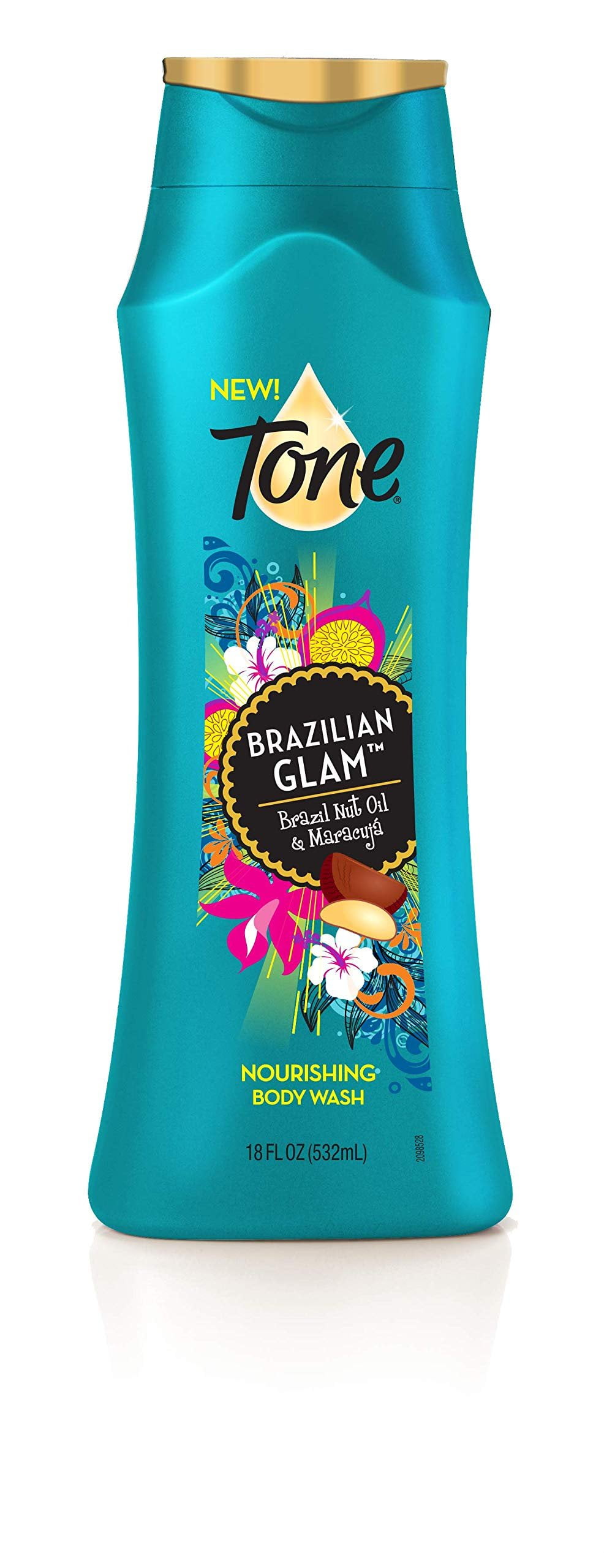 Tone Body Wash, Brazilian Glam, 18 Ounce Pack of 6
