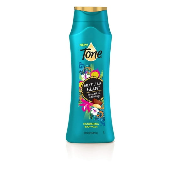 Tone Body Wash, Brazilian Glam, 18 Ounce Pack of 6
