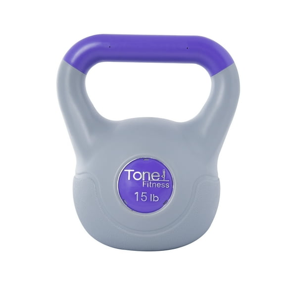 Tone Fitness, 15lb Cement Filled Kettlebell