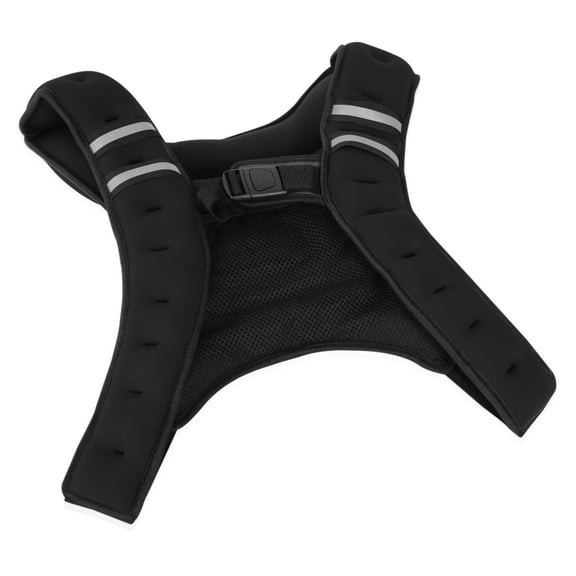 Tone Fitness Neoprene Weighted Vest, 12 Pounds, Black