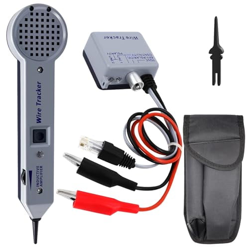 Tone Generator kit, Wire Tracer Circuit Tester, 200EP High Accuracy Wire Tester Kit, Wires Tone Tracer, Multi-Tone Cable Test Kits with Inductive Amplifier for Network Cables Collation$$other