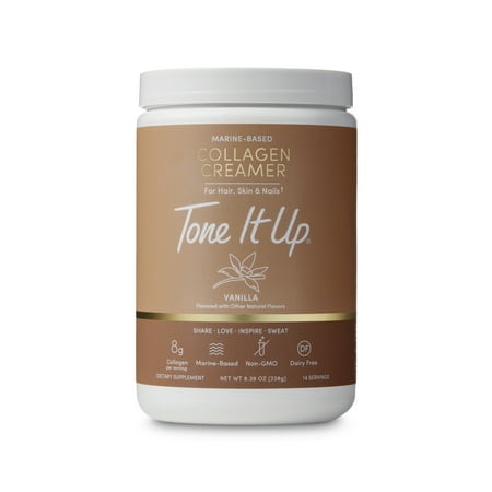 Tone It Up Marine Based Collagen Creamer, Vanilla, 14 Servings