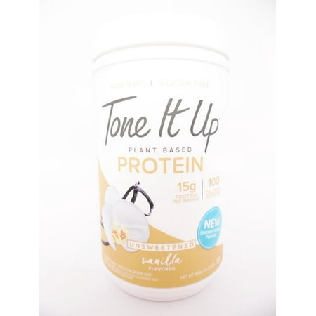 Tone It Up Plant Based Protein Unsweetened Vanilla Flavored Protein Drink Mix