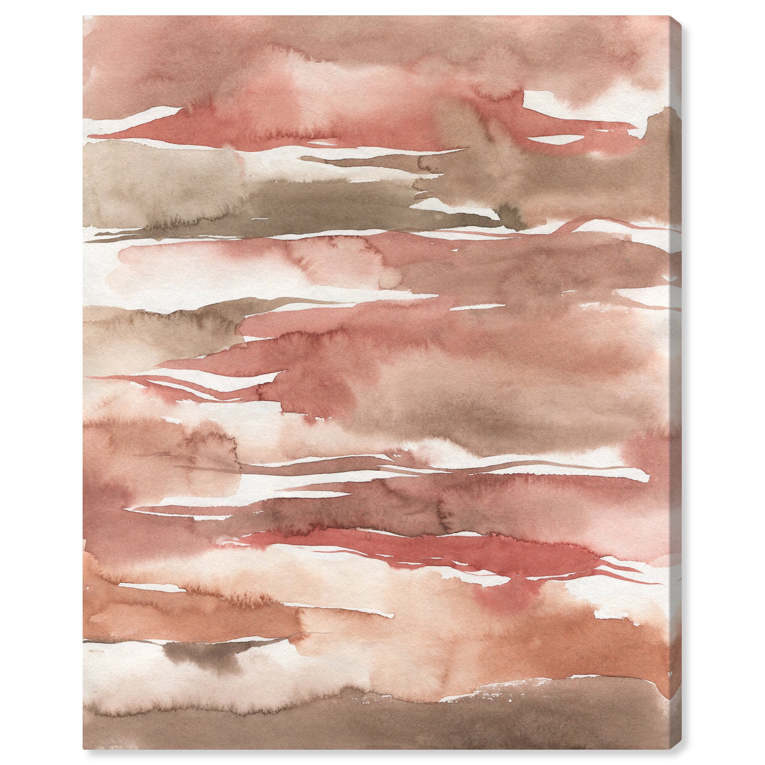 Earthy Tones Abstract Canvas Wall Art, 16" x 20"