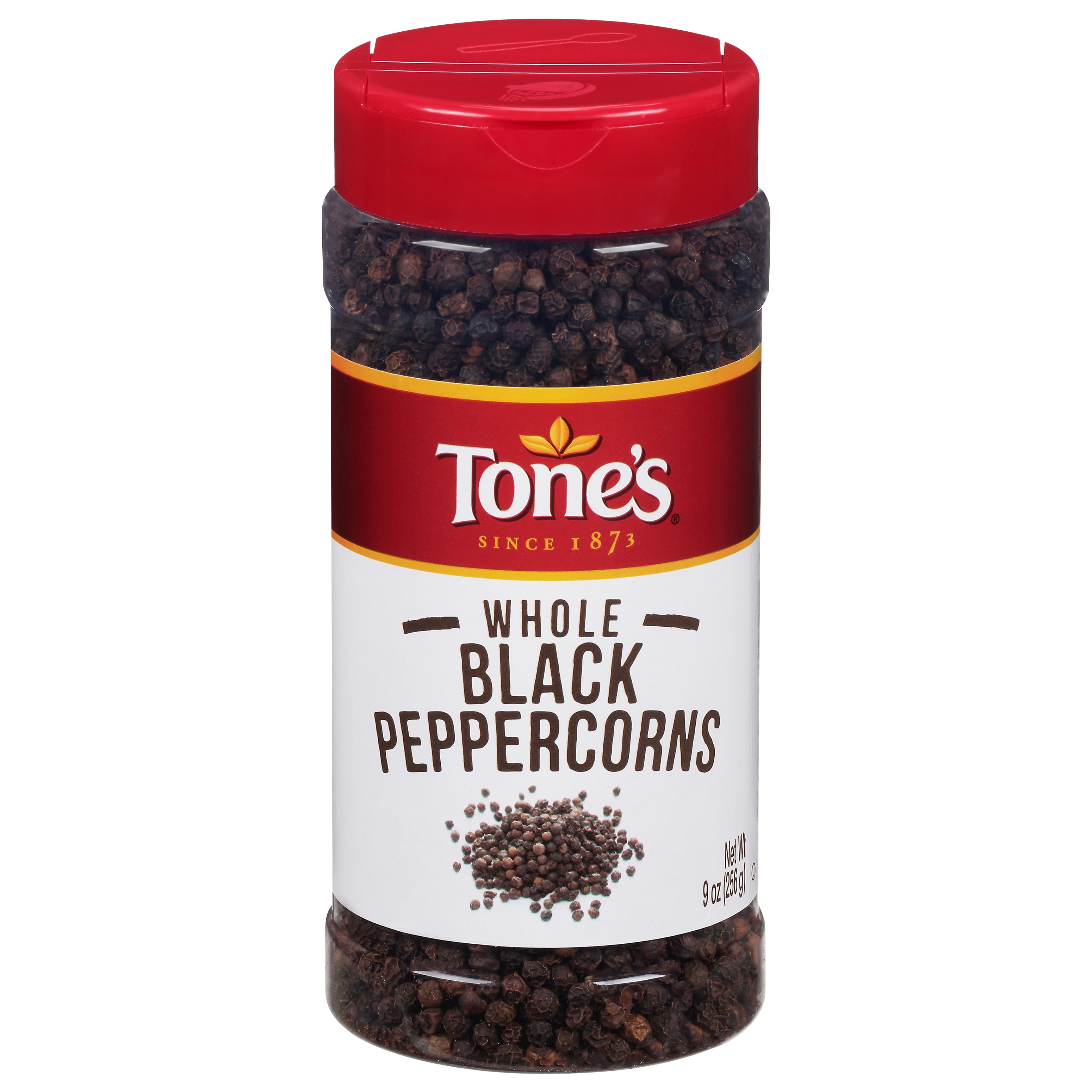 Tone's Black Peppercorns Whole, 9 oz .78/oz