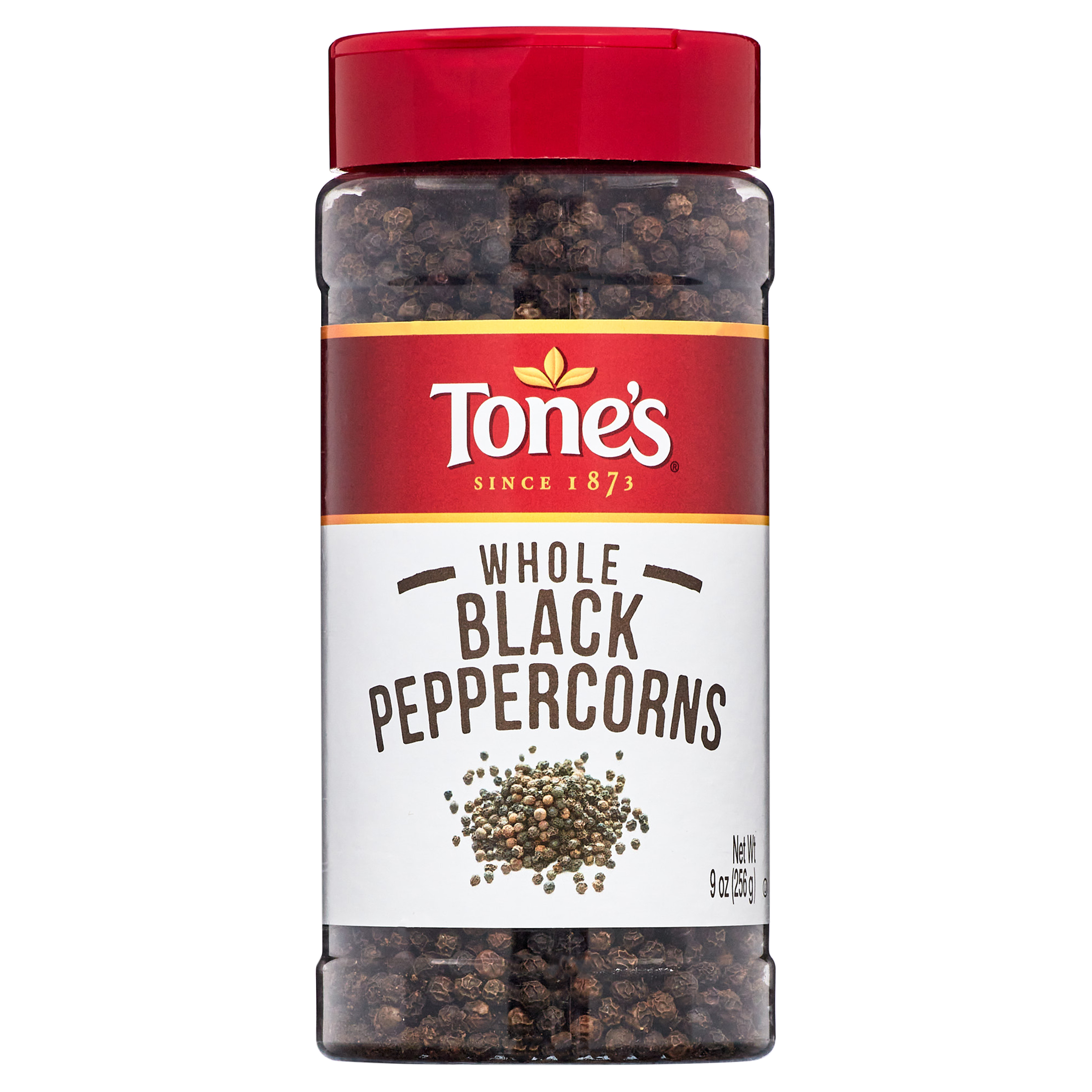 Tone's Black Peppercorns Whole, 9 oz $.78/oz - image 1 of 8