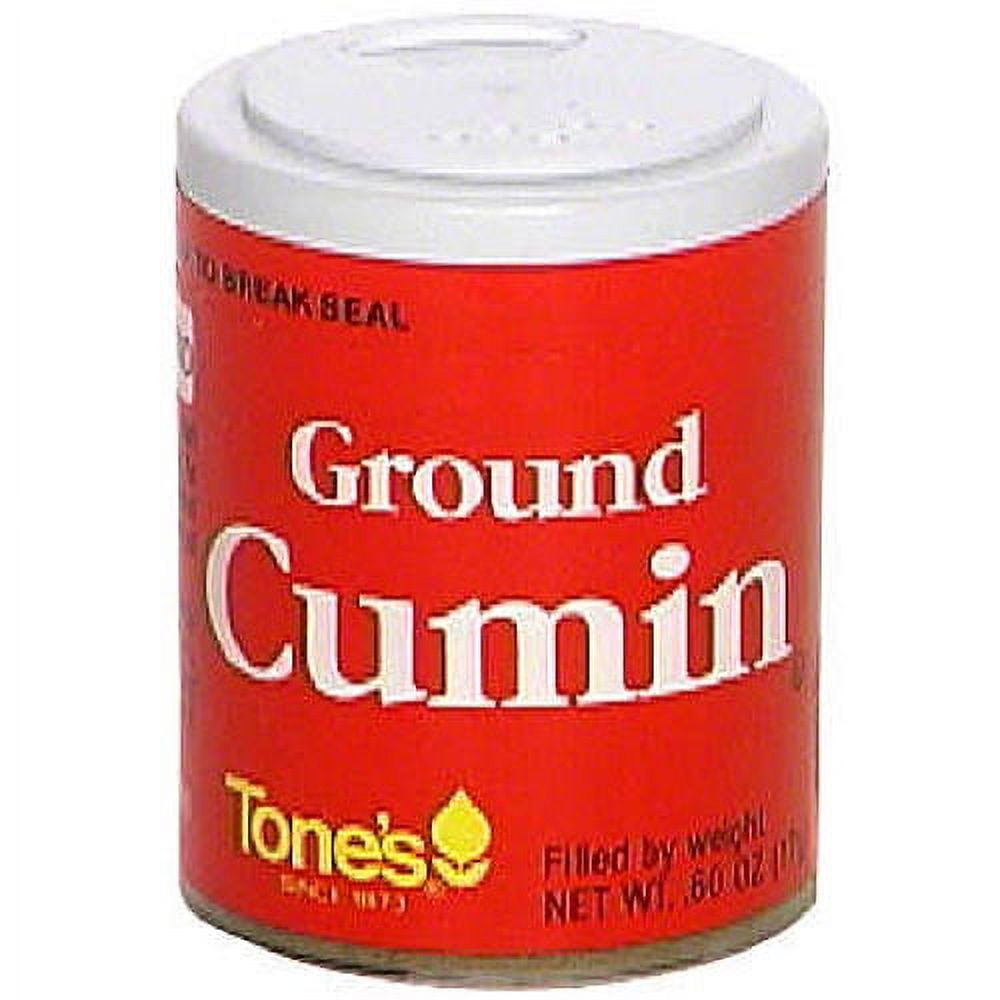 Tone's Ground Cumin, 0,60 oz (Pack of 6)