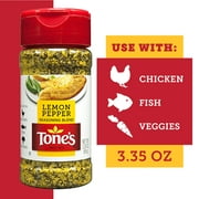 Tone's Lemon Pepper Seasoning Blend, 3.35 oz