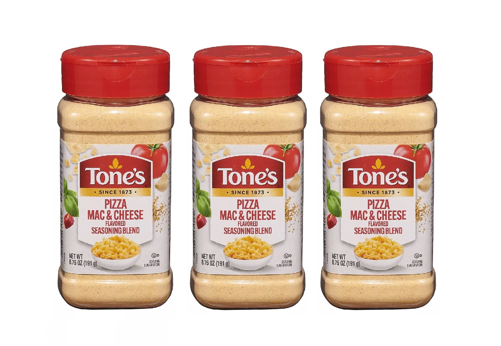 Tone's Pizza Mac and Cheese Flavored Seasoning Blend (6.75 oz.) 3PK
