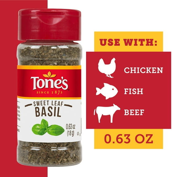 Tone's Sweet Leaf Basil, 0.63 oz