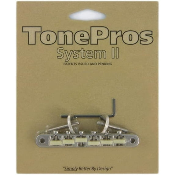 TonePros AVR2G-N Nickel - TonePros Replacement ABR-1 Tuneomatic with"G Formula" saddles