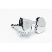 TonePros GKB33K 3x3 Tuning Keys, Metal Kidney Buttons - CHROME