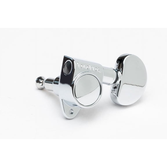 TonePros GKB33K 3x3 Tuning Keys, Metal Kidney Buttons - CHROME