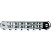 TonePros Locking Tune-o-matic small posts Notched Saddles Nickel