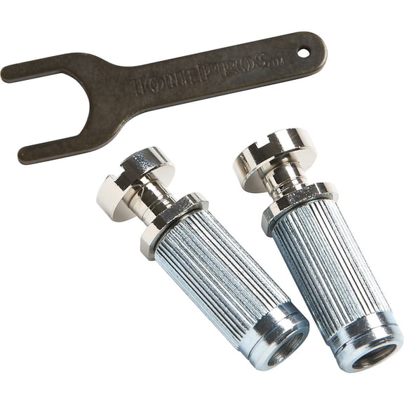 TonePros Steel Vintage Locking Studs with U.S. Thread Chrome