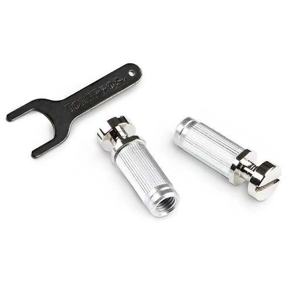 TonePros Steel Vintage Locking Studs with U.S. Thread Nickel