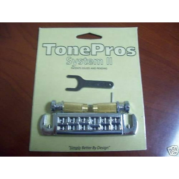 TonePros Wraparound Set w/SS1 Locking Studs for Gibson - AVT2G - CHROME