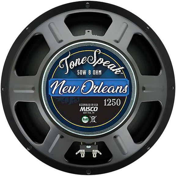 ToneSpeak New Orleans 1250 12" 50W Guitar Speaker 8 Ohm