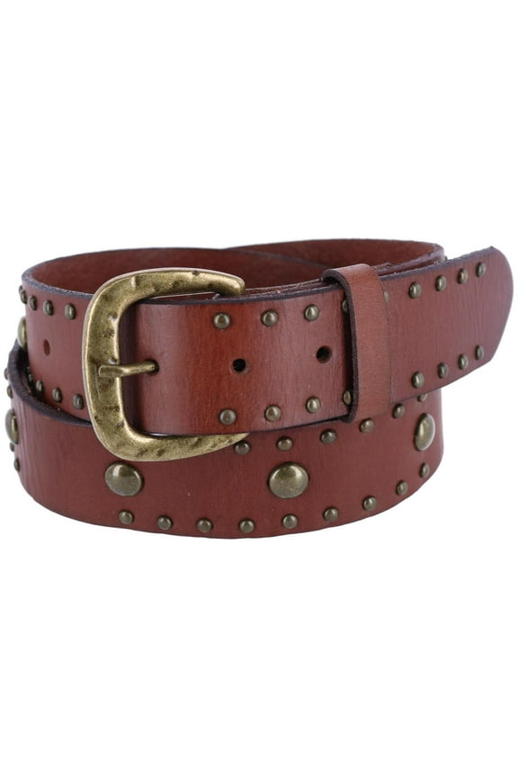 Bridle Belt with Antique Brass Studs (Women)
