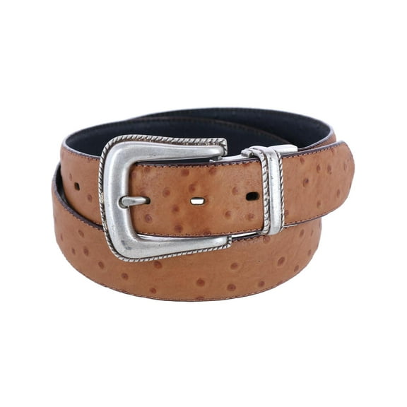 Toneka Reversible Ostrich Print Belt