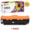thumbnail image 1 of Toner Bank 1-Pack  305A Black Toner Cartridge Compatible for HP 305A 305X CE410A CE410X LaserJet Pro 400 Color M451dw M451dn 451nw M475dn Pro 300 Color MFP M375nw M351 Printer Ink, 1 of 6